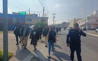Supervisan instalación de cámaras de seguridad en zona 3 de Quetzaltenango