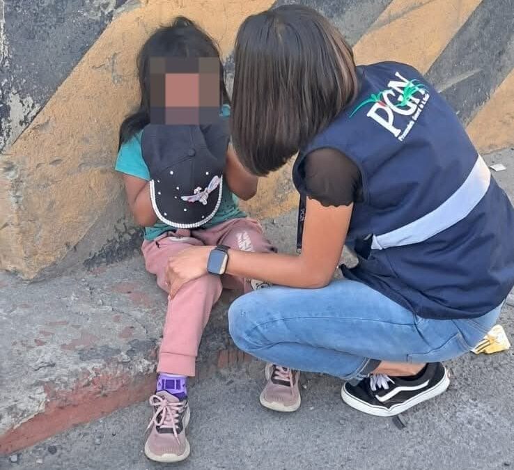 PGN atiende denuncia por niña quien pedía dinero en Salcajá