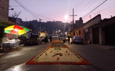 Anuncian cierres viales en el Centro Histórico de Xela por elaboración de alfombras