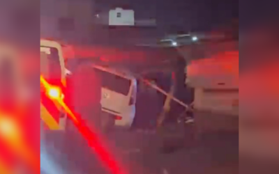 Accidente de tránsito en Cuesta Blanca genera movilización de socorristas