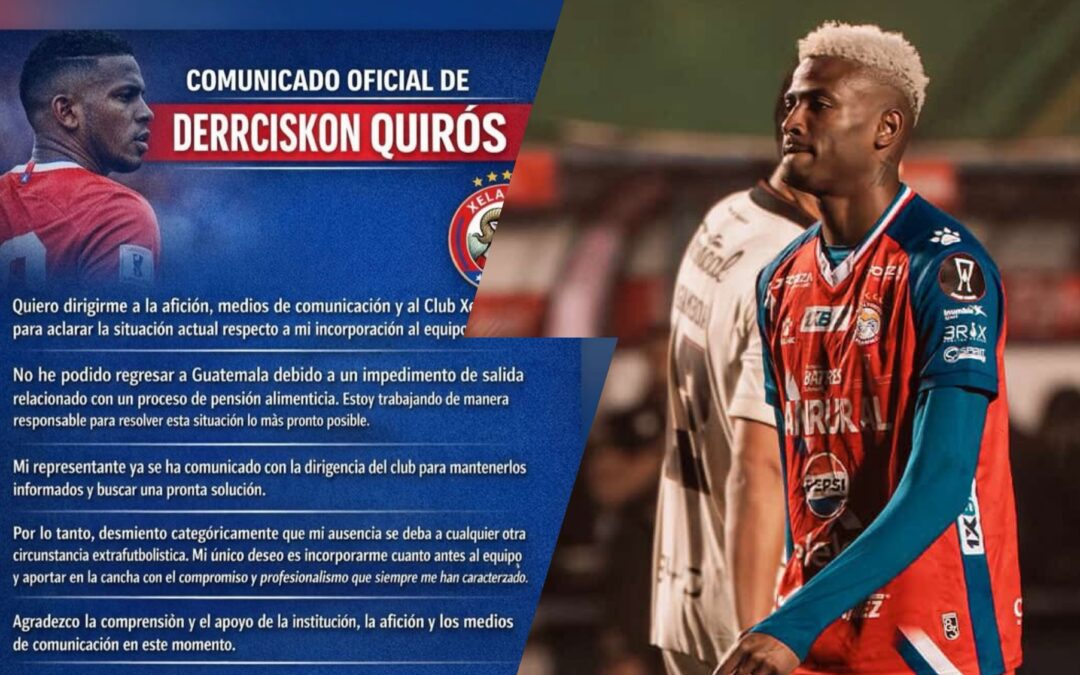 Quirós dice que su representante ya se comunicó con Xelajú