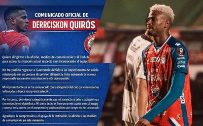 Quirós dice que su representante ya se comunicó con Xelajú