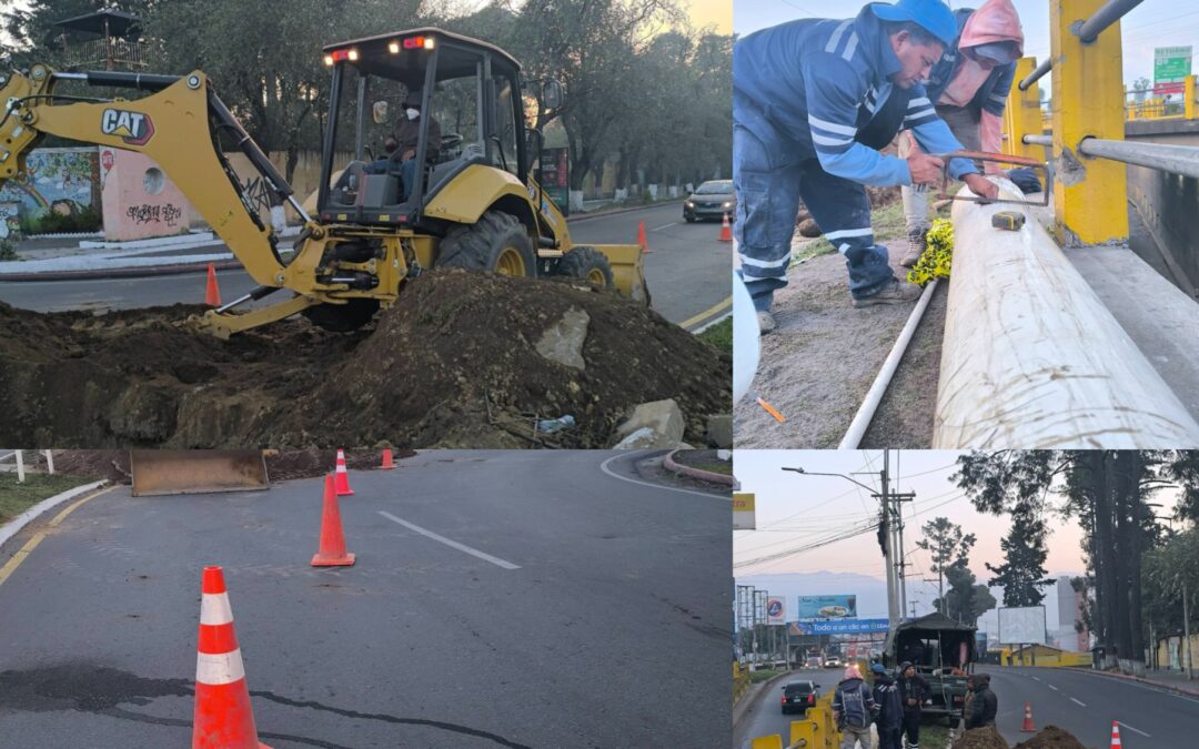 Corte masivo de agua en Xela por reparaciones en línea principal de Las Américas