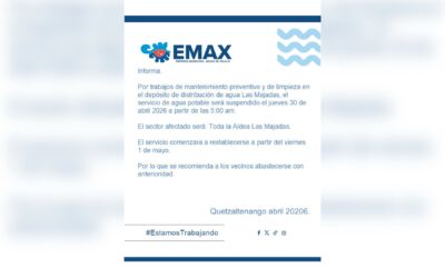 Suspenderán servicio de agua potable en Las Majadas este jueves