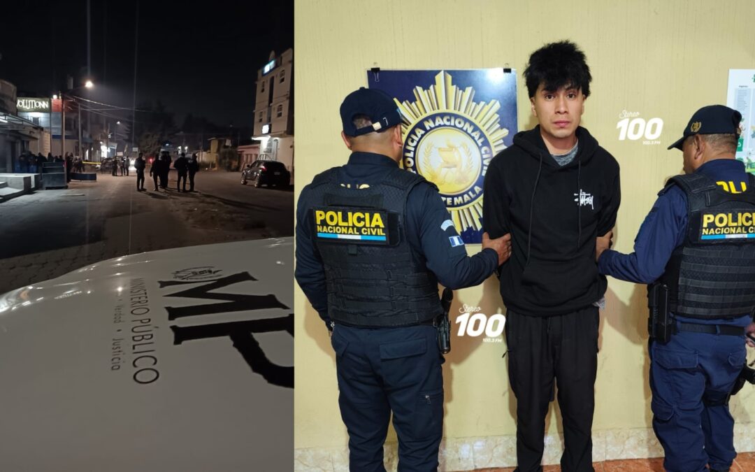 Capturan a sospechoso tras ataque armado que dejó un fallecido en zona 2