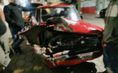 Accidente de tránsito deja daños materiales en zona 7 de Xela