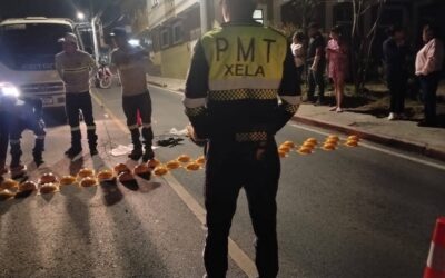 Trabajos de señalización en 22 avenida zona 3 Xela