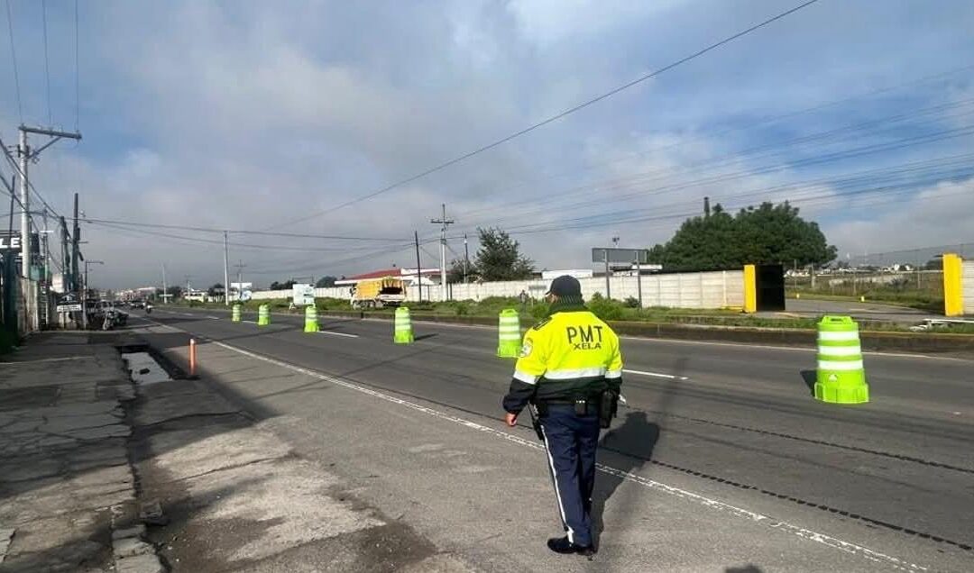 Reportan fluidez vehicular en los principales puntos críticos de Xela este martes