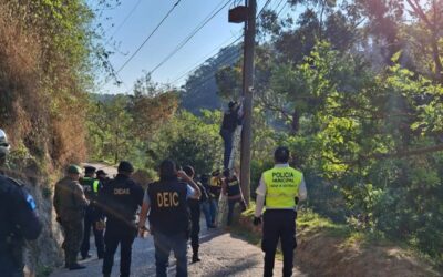 PNC desinstala 13 cámaras usadas por pandilleros en tres zonas de Guatemala