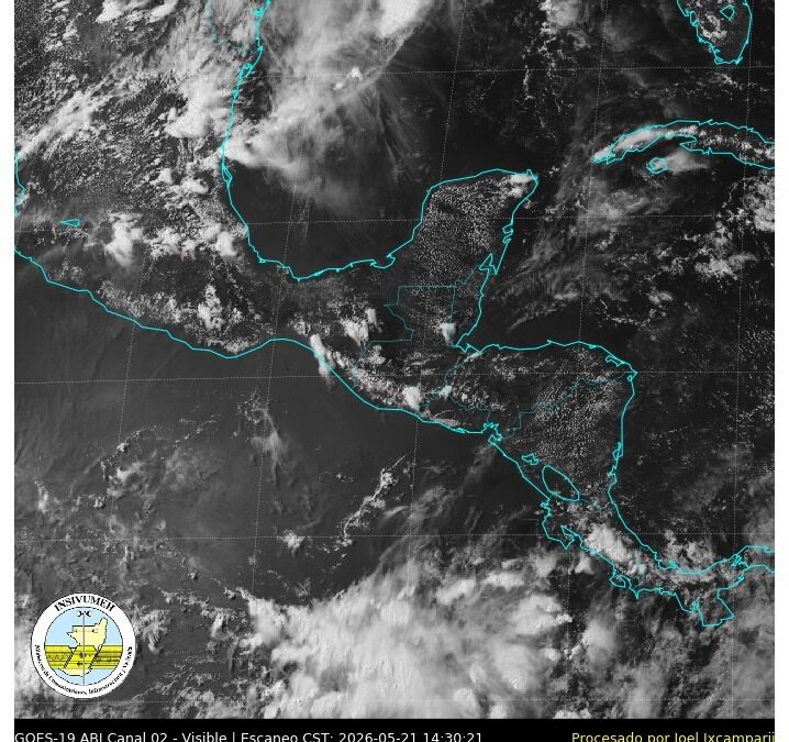Onda del Este provocará lluvias y tormentas eléctricas en gran parte de Guatemala