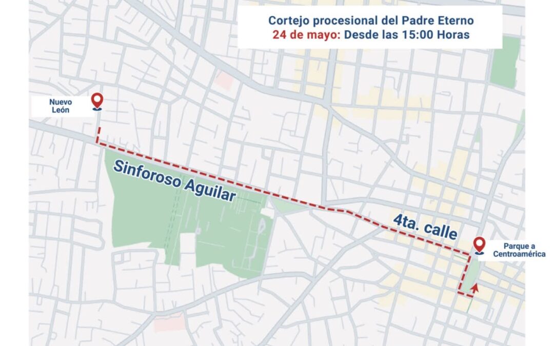 Anuncian cierres por paso de profesión del Padre Eterno