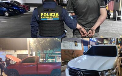 PNC, luego de persecución, recupera dos picops con reporte de robo