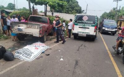Joven motorista muere en accidente de tránsito en Coatepeque