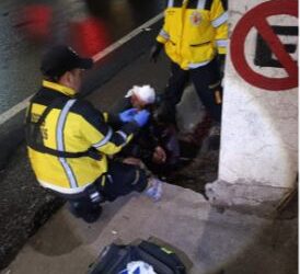 Hombre herido en Los Encuentros, Sololá