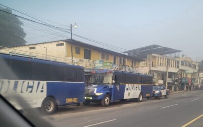 Fuerte despliegue policial por orden de desalojo en Totonicapán