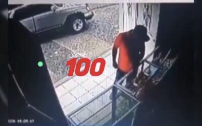 Cámara de vigilancia capta ataque armado contra hombre en panadería de Nuevo San Carlos