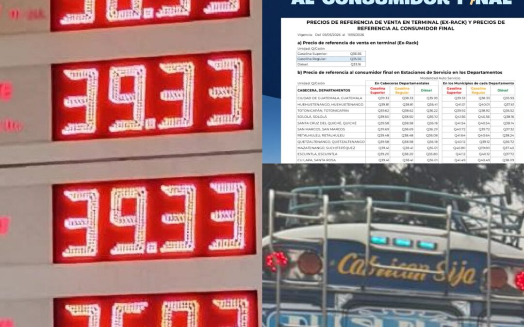 Combustible continúa al alza pese a subsidio en Guatemala