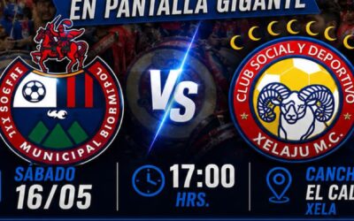 Instalarán pantalla gigante en El Calvario para ver la final de ida entre Municipal y Xelajú MC