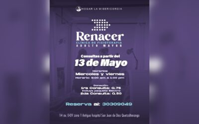 Inaugurarán clínica de fisioterapia “Renacer” para adultos mayores en Xela