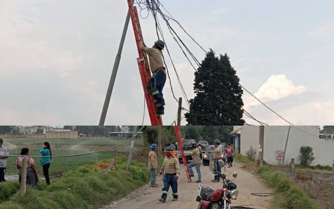 Camión de transporte pesado derriba cables eléctricos en la zona 10 de Quetzaltenango