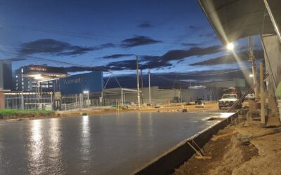 Realizan trabajos de fundición durante la madrugada en la zona 3