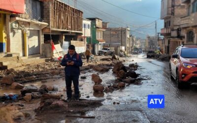 Tras los estragos: Panorama en Almolonga tras fuertes correntadas de lodo
