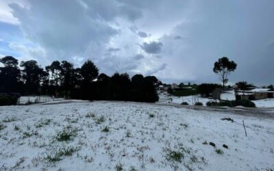 Granizada sorprende a vecinos de Palestina de los Altos, Quetzaltenango