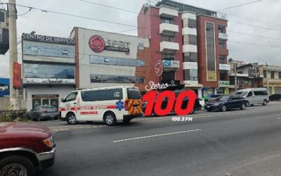 Motorista herido en accidente de tránsito en la zona 7 de Quetzaltenango