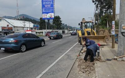 EMAX brinda mantenimiento a red de agua potable en la zona 11 de Quetzaltenango