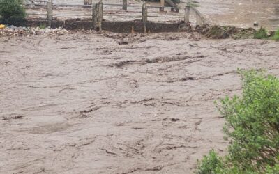 Inundación en San Carlos Sija por desbordamiento de rio Samalá