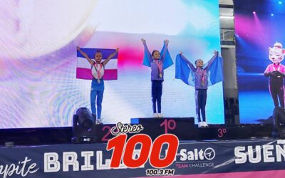 Destacan gimnastas quetzaltecas en El Salvador