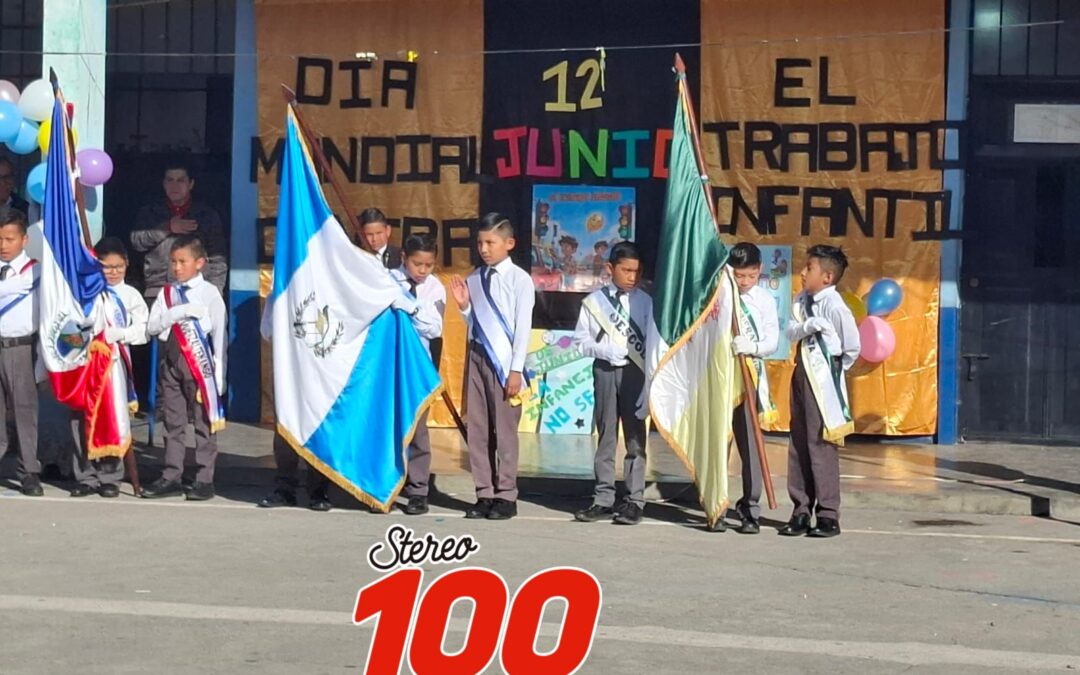 Escuela Francisco Muñoz promueve la erradicación del trabajo infantil en emotivo acto cívico