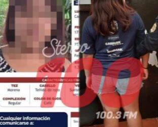 Adolescente con Alerta Alba-Keneth es remitida por transportar ilícitos