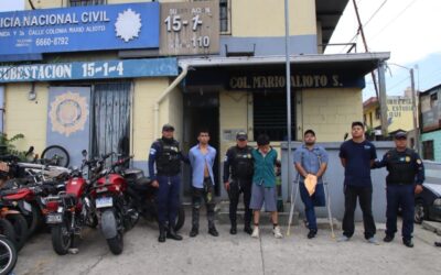 Cinco presuntos sicarios de la Mara Salvatrucha son capturados tras ataque armado en Villa Nueva