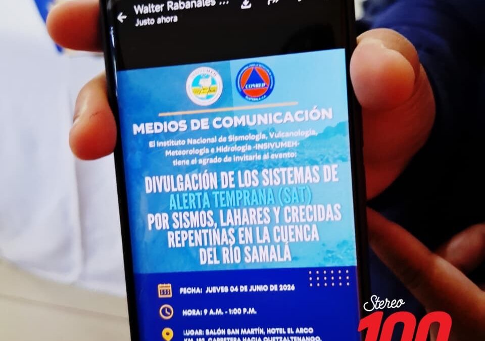 Fortalecen Sistemas de Alerta Temprana en Municipios de Retalhuleu
