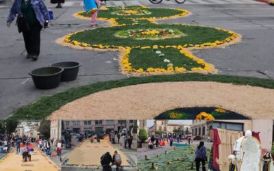 Color, fe y devoción: Quetzaltenango conmemora la solemnidad de Corpus Christi con tradicionales alfombras