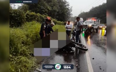 Motorista fallece tras colisionar contra transporte pesado en la ruta CA-2