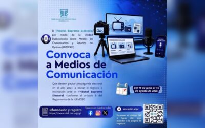 TSE habilita registro para medios de comunicación interesados en propaganda electoral 2027