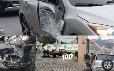 Tres accidentes de tránsito en las zonas 1 y 3 complican la movilidad vial en Quetzaltenango