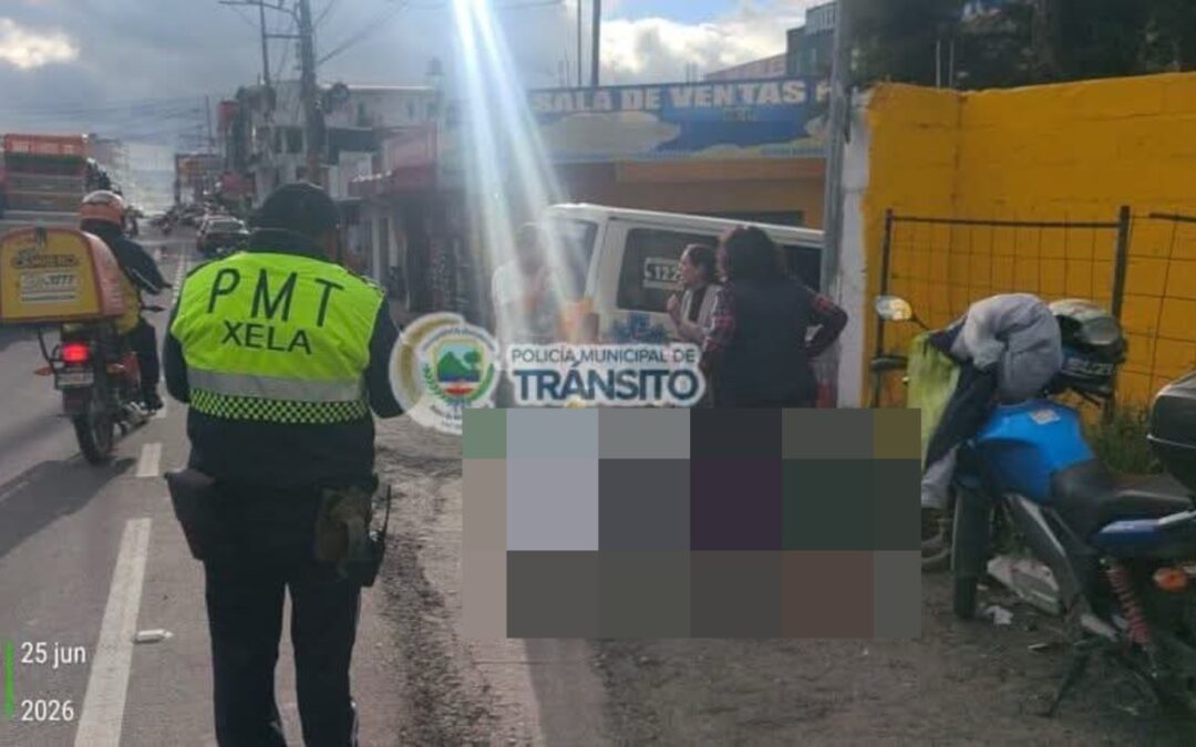 Persona es atropellada en la zona 7 de Quetzaltenango