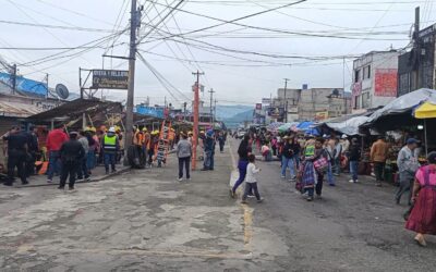 Cierre parcial afecta la circulación vehicular en zona 3 de Xela.