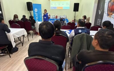 UNICEF capacita a comunicadores sobre prevención del sarampión en Totonicapán.