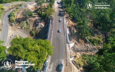 Habilitan paso vehicular en el kilómetro 189.5 de la ruta CITO-180 tras finalizar reparaciones por hundimiento.