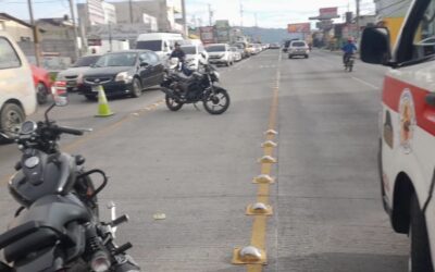 Hecho de tránsito en zona 7 deja tres heridos.