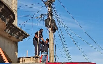 PNC desinstala en Chimaltenango cámaras instaladas por pandilleros