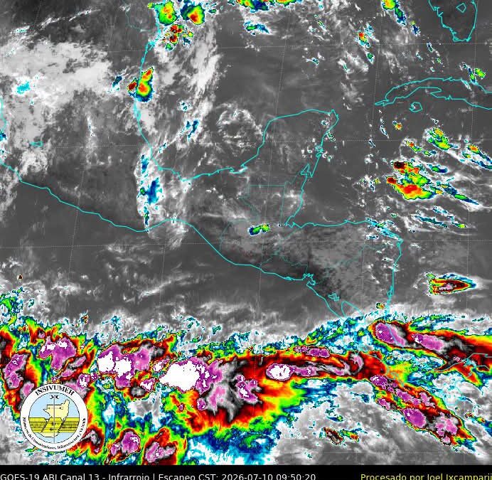 Conred informa que onda del Este provocará lluvias en fin de semana