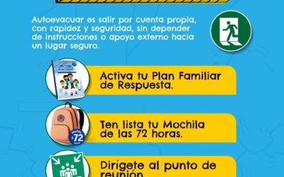 Conred promueve la autoevacuación como medida clave para proteger la vida en emergencias
