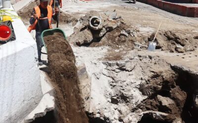 Continúan trabajos de emergencia para restablecer la red de drenaje en la zona 1 de Quetzaltenango