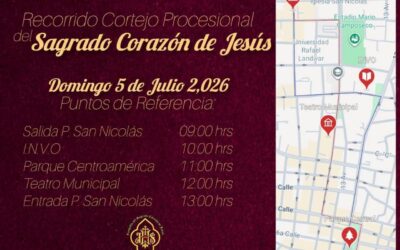 Cierres viales por cortejo procesional en Quetzaltenango