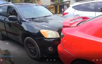 Quíntuple colisión en la zona 3 de Quetzaltenango